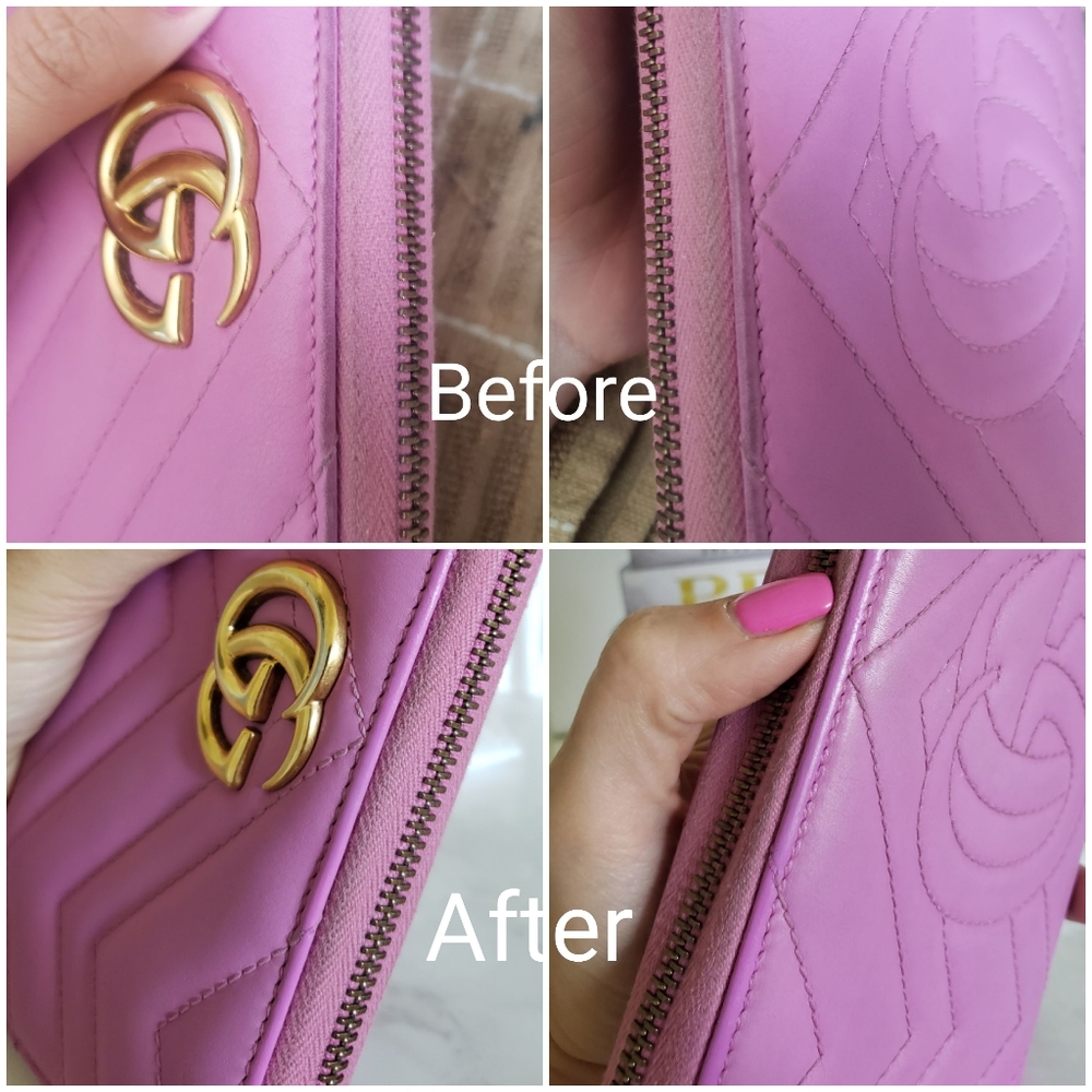 **SOLD** Authentic Pre-owned Gucci Marmont Zip Around Continental Wallet - Picture 10 of 14